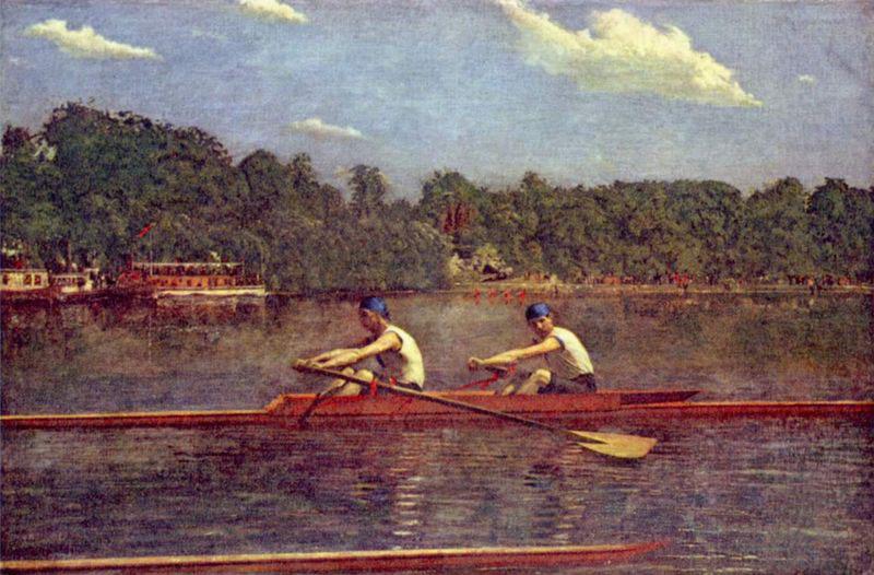 Thomas Eakins The Biglen Brothers Racing oil painting picture